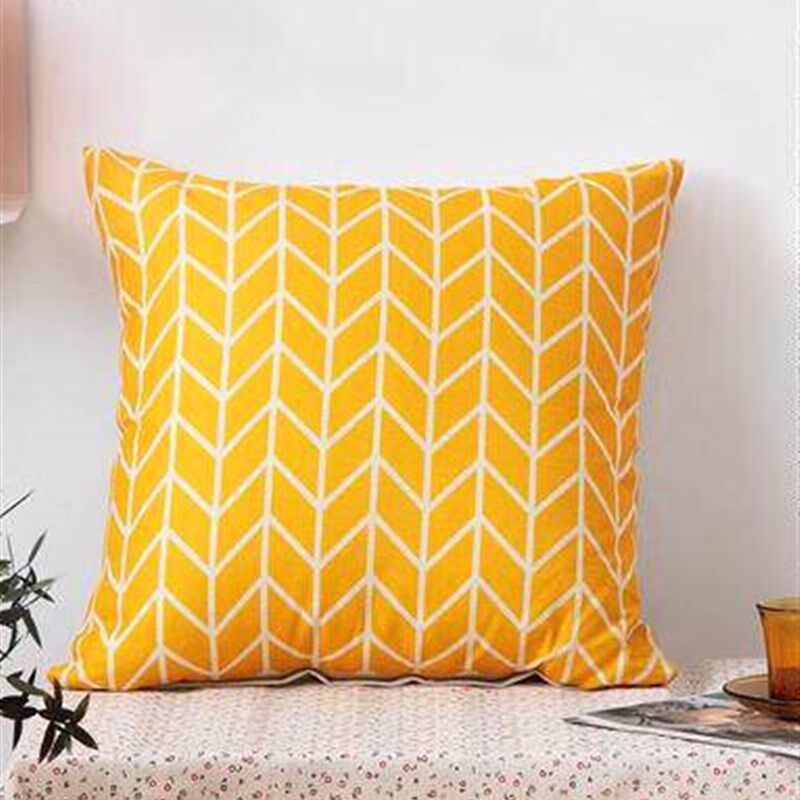 Stripes Cotton Pillow Case Sofa Throw Square Cushion Cover thumbnail 5