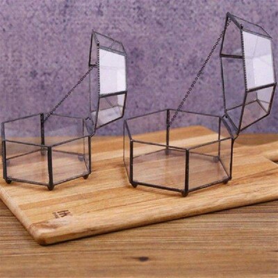 Custom Name Wedding Glass Ring Box Glass Ring Pillow Glass