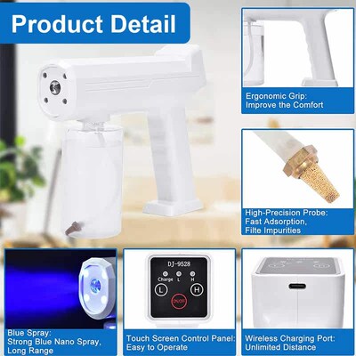 300ml Nano Cleaning Atomizer Electric Wireless Fogger