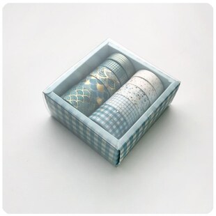 18Pcs/Set Gold Foil Washi Tape Cute Plant Flower Masking Tap