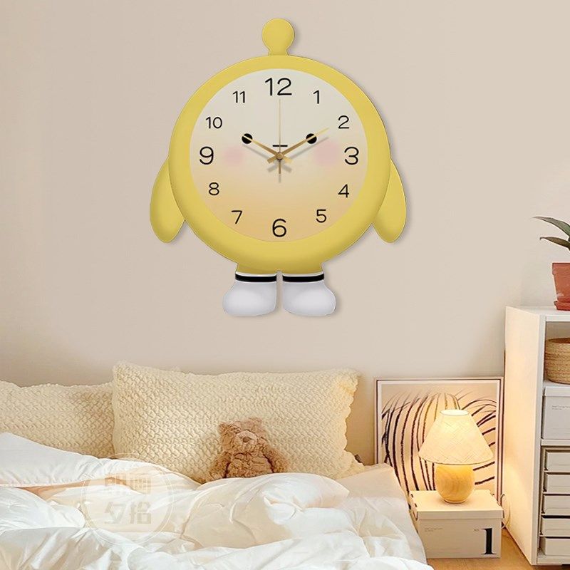 蛋仔派对创意挂钟客厅装饰画时钟202新款静音钟表挂画儿童房壁画,家居饰品,现代装饰画,淘宝优惠券,粉丝福利购,淘宝优惠卷
