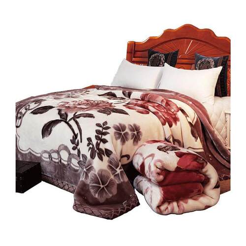 winter double layer thickened raschel blanket quilt 加厚毛毯