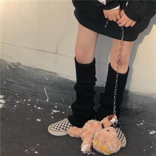 Women's White Leg Warmers Lolita Goth Hand Warmer Fashio