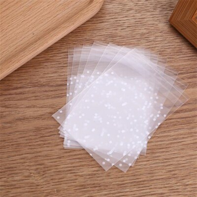 100PCS Transparent Bags Sachets Pouch For DIY Imitation Jewe