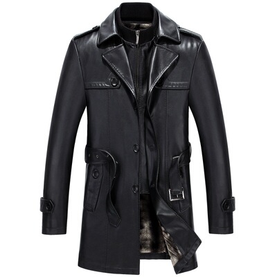 Free shiping  new  black sheepskin soft matte men smart casu