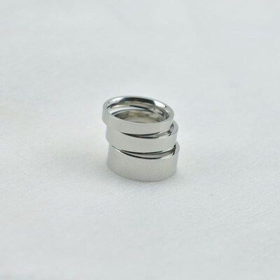 4mm 6mm 8mm Wide Stainless Steel Rings High Polished  New Fa