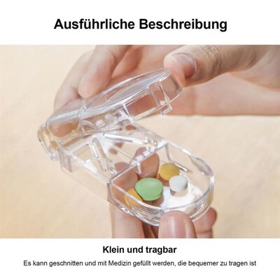 Pill Cutter Medicine Split Portable Small Medicine Box Sub-p