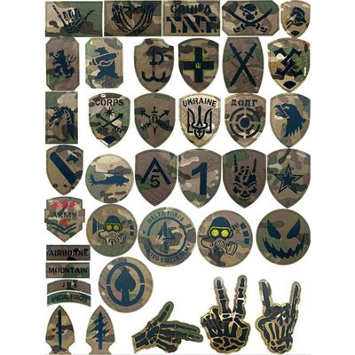 Panda holding bomb, finger gesture biochemical tactical badg