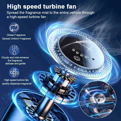 Smart Car Fragrance Diffuser Rechargeable Air Diffuser Auto