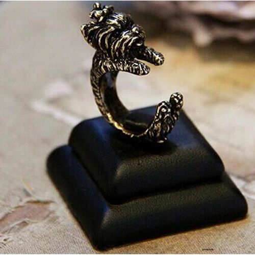 Wholesale Unique Handmade Boho Chic Retro Yorkshire Dog Ring