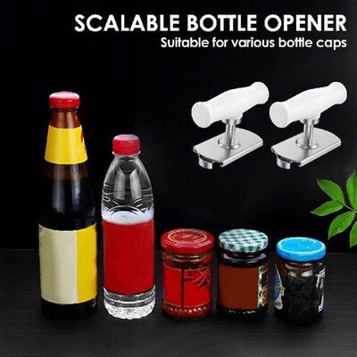 2Pcs Jar Opener Effortless Lid Opener Adjustable Stainless