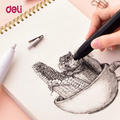 Deli Mechanical Pencil Eraser Drawing Cute Kneaded Electric
