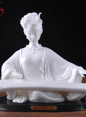 陶瓷仕女人物琴棋书画客厅装饰中式古典摆件家居饰品新房酒柜摆设