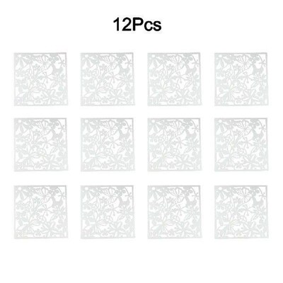 12 Pieces Hanging In The Room For Partition Hollow Flower