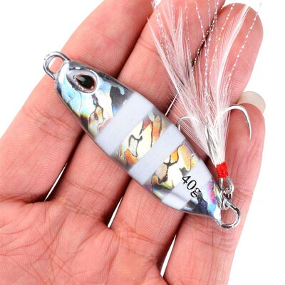 Aorace 1PC 10g-40g Metal Jig Lure Slow Jig Shore Casting Jig