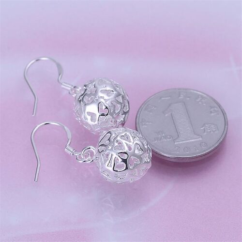 Women lady lovely fashion high quality silver color ball par