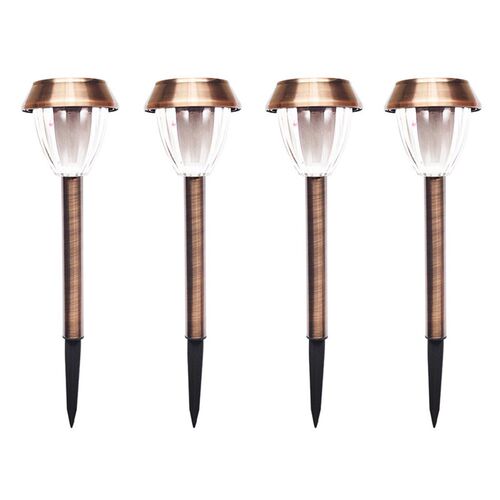 4pcs Solar Garden Lights Decoration Garden LED Hollow Rainpr
