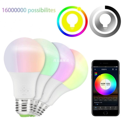 2023 Dimmable WiFi Smart Light Bulb Wake-Up Wifi Lights RGB