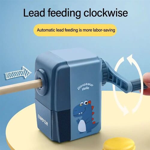 Cartoon Dinosaur Pencil Sharpener Automatically Enters Lead