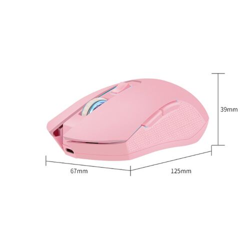 2.4G Pink Girl Wireless Mice Cordless Portable Optical Gamin