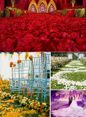 100/500/1000pcs Colorful Love Romantic Warm Silk Rose Artifi