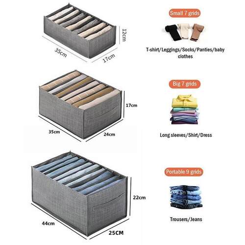 Closets Clothes Organizer Pants Jeans Storage Box Cabinet Or