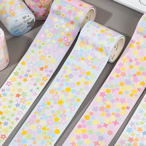 Sparkling Star Washi Tape Adhesive Sticker Diary Stickers