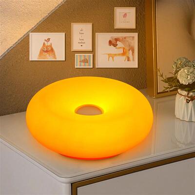 USB plug Doughnut table lamp bedroom bedside ambient light B