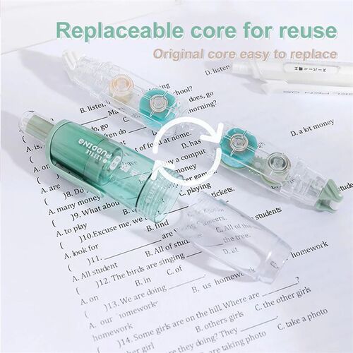 Cute Dots Glue Tape Double-Sided Adhesive Roller Refillable