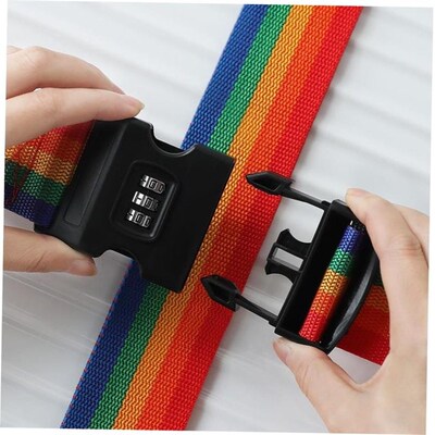 Luggage Strap Cross Belt Packing Travel Suitcase Password Lo