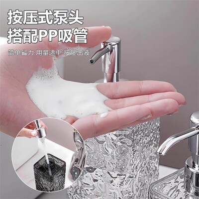 Luxury refillable pump bottles, including foaming dispensers