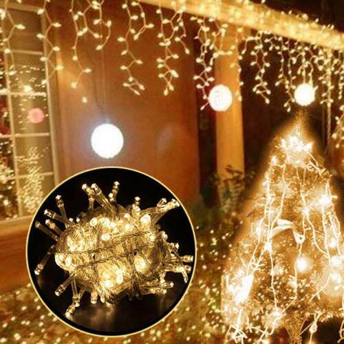 5M Curtain Icicle String Light Droop Bar Light Waterfall Hal