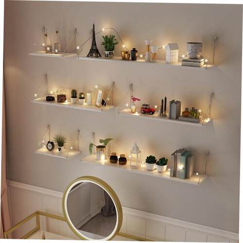 Wall shelf room partition rack wall hanging storage rack