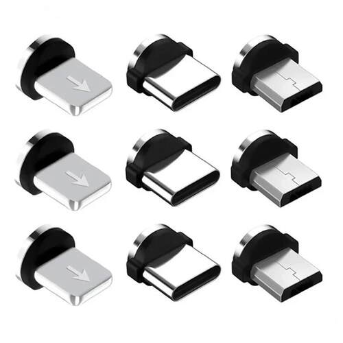 Magnetic Tips Universal for Round Magnetic Cable Micro USB T