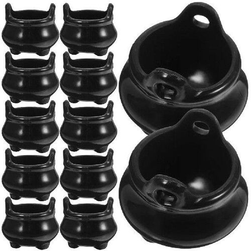 12 Pcs Halloween Cauldron Miniatures Party Decor Prop Toys