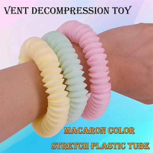 6pcs Mini Pop Tubes Sensory Fidget Toys Colourful Sensory To