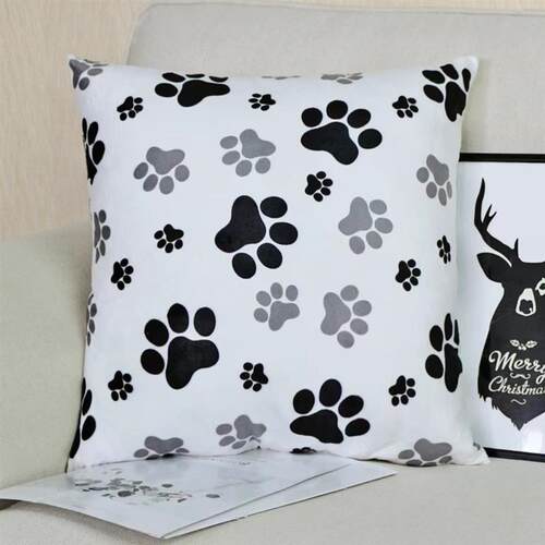 短毛绒豹纹动物纹虎纹家居印花毛绒沙发靠枕套+pillow+cover+case