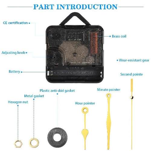 Quartz C Movement Mechanism Kit Mechanisms Wall Timer