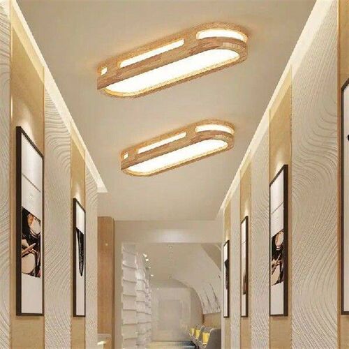 Corridor light Nordic log ceiling light new Japanese simple