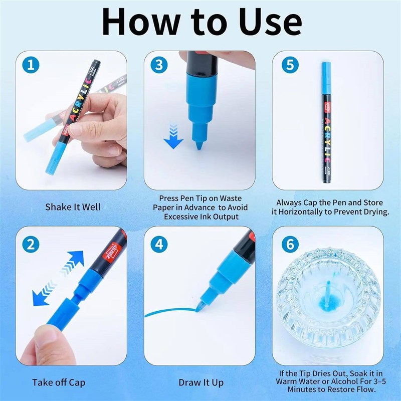 36-240 Acrylic Paint Markers, Waterproof & High Saturation f图片