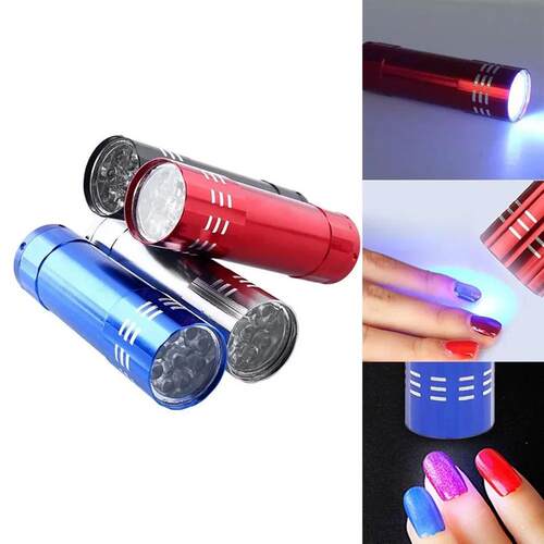 Nail Dryer Mini 9 LED Flashlight 1 pcs UV Lamp Portable For