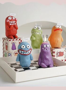 Clay Man Monster Candle Funny New Year Fragrance Birthday
