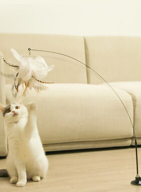 Simulation Bird interactive Cat Toy Funny Feather Bird with