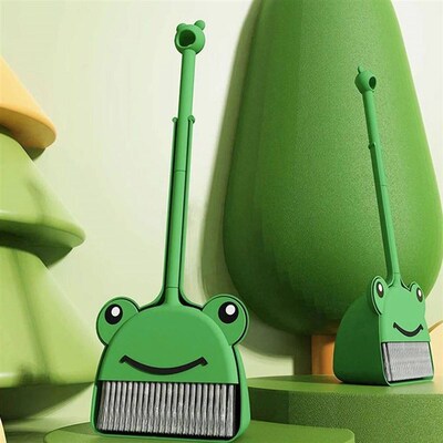 1 Set Mini Broom with Dustpan for Kids,Little Housekeeping H