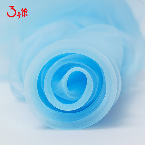 欧根纱布料婚礼装饰网纱白色婚纱面料纱布硬纱窗帘窗纱轻