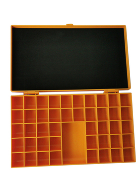 橙色射线探伤工程用铅字盒 字码整理橙色塑料整理盒 工业检测坚固