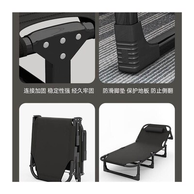 Folding bed single bed Outdoor folding bed Lunch rest artifa