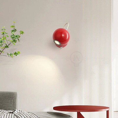 Light luxury and minimalist bedroom wall lamp with adjustabl