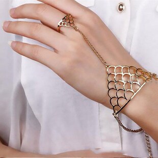 Finger ring hand chain Bracelet Punk Bangles For Women gifts