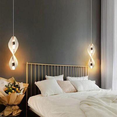 Modern Acrylic Geometric Pendant Light edroom Living Room Ha